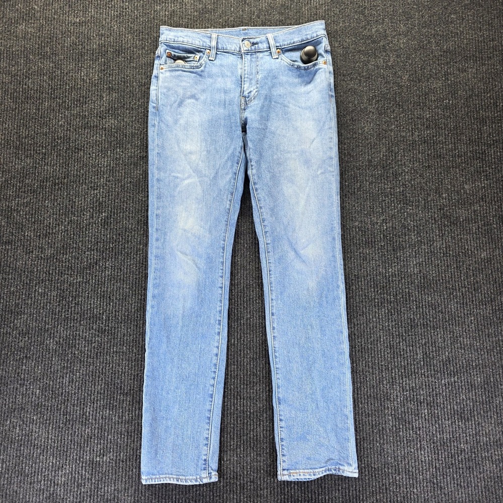 Levis Premium 511 Jeans Mens 30x32* Light Wash Slim Fit Denim Zip Fly